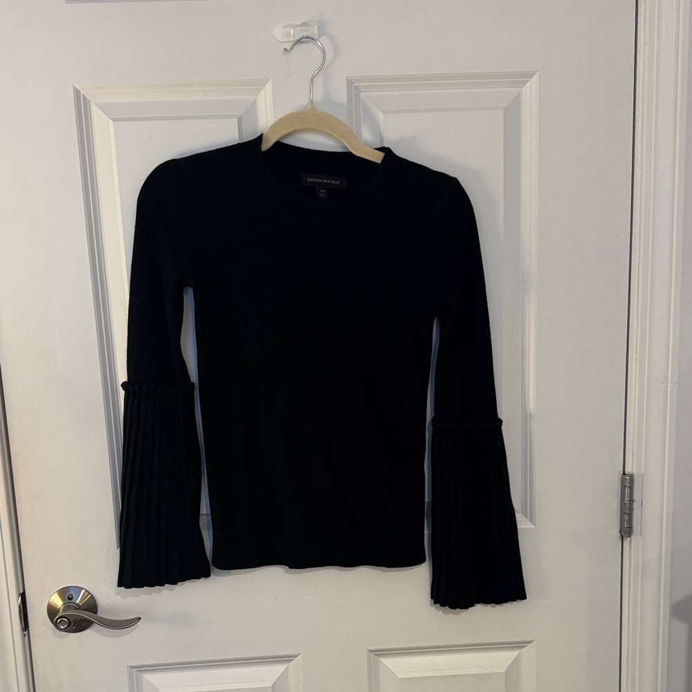 Banana Republic Black Long Sleeve Top